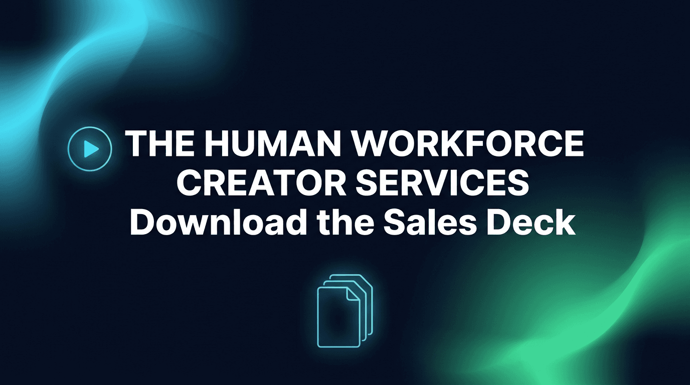 The Human Workforce Creator Services — download the sales deck PDF